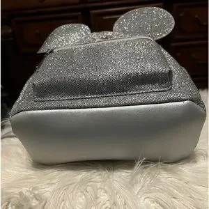 Disney | Bags | Nwt Sparkling Silver Mickey Mouse Backpack  display picture 3